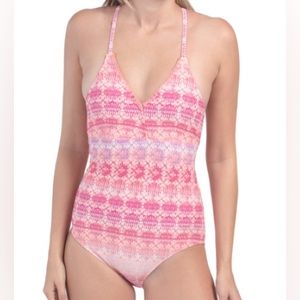CABANA LIFE Napa Embroidered One-piece Swimsuit 139-NA22 NWT